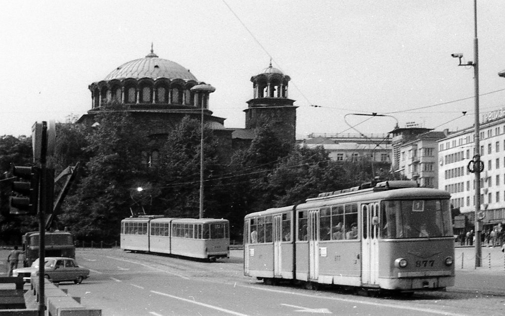 Сафія, София-65 № 877; Сафія — Исторически снимки — Трамвайни мотриси (1945–1989)