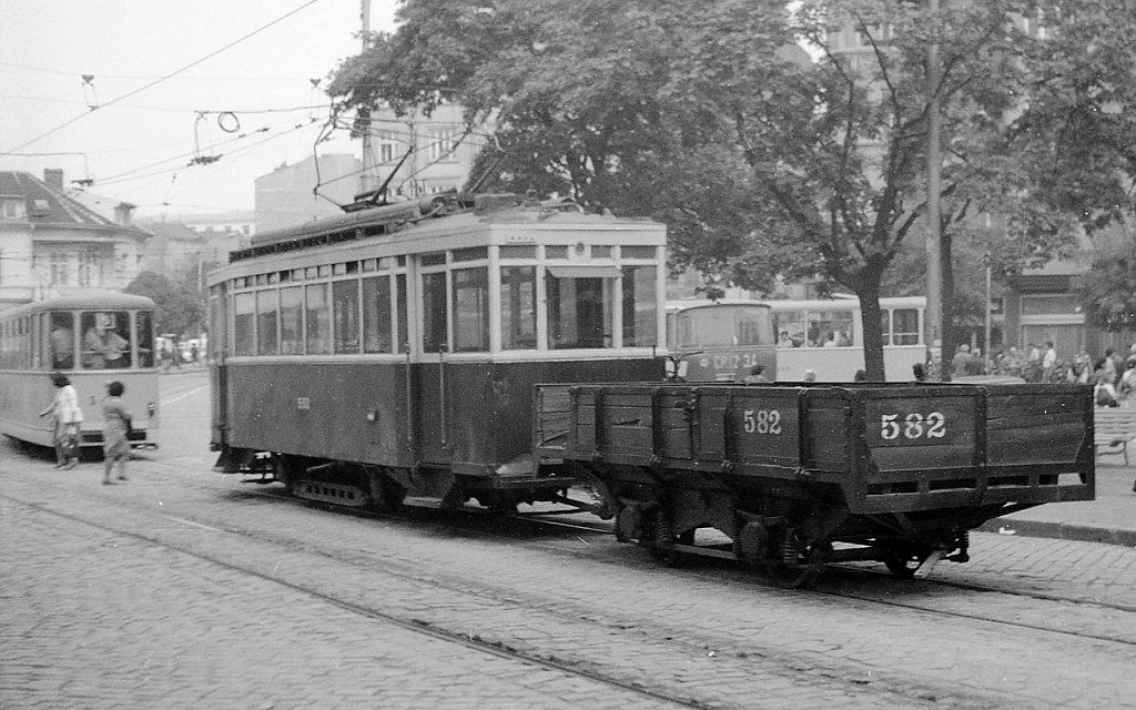 Sofia, 2-axle trailer car č. РВ; Sofia — Historical — Тramway photos (1945–1989)