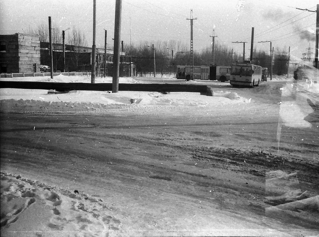 Karaganda, ZiU-682V Nr 56; Karaganda — Old photos (up to 2000 year); Karaganda — Trolleybus lines