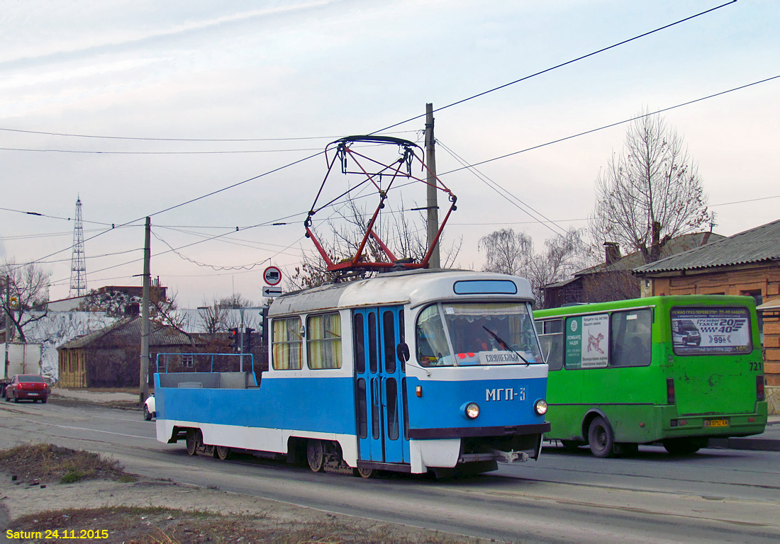 Kharkiv, Tatra T3SU (2-door) č. МГП-3