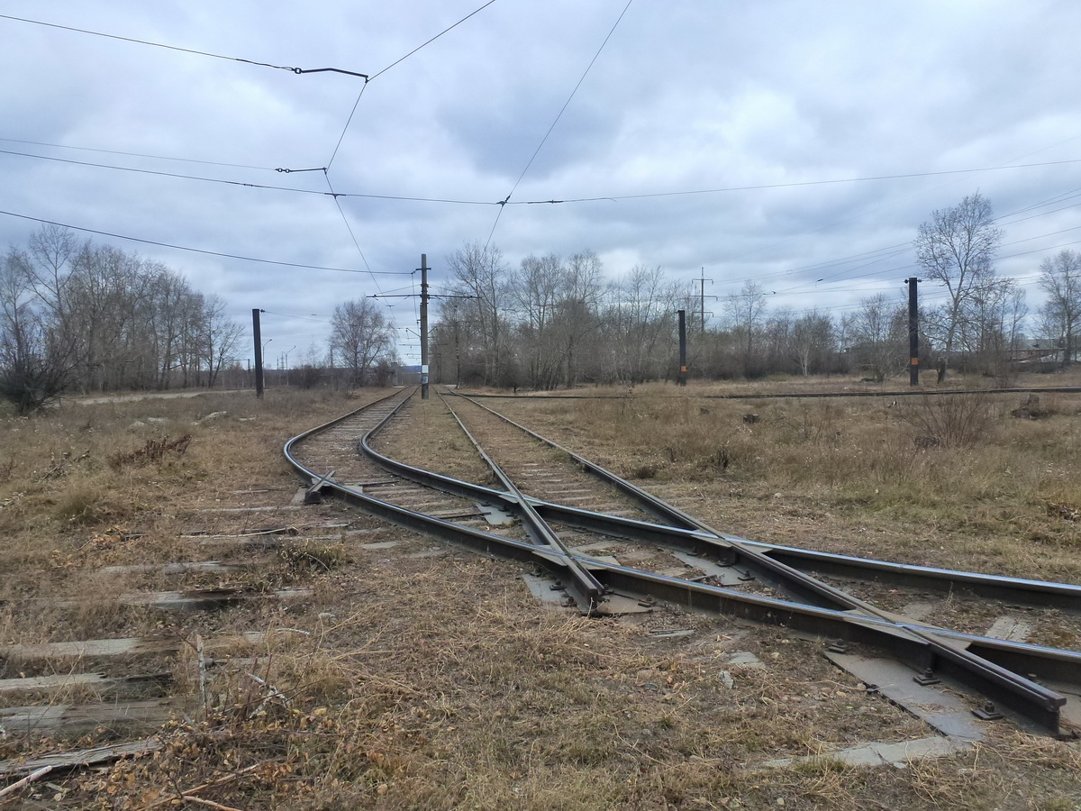 Усольє-Сибірське — Закрытая линия на ХФК; Усольє-Сибірське — Трамвайные линии и инфраструктура