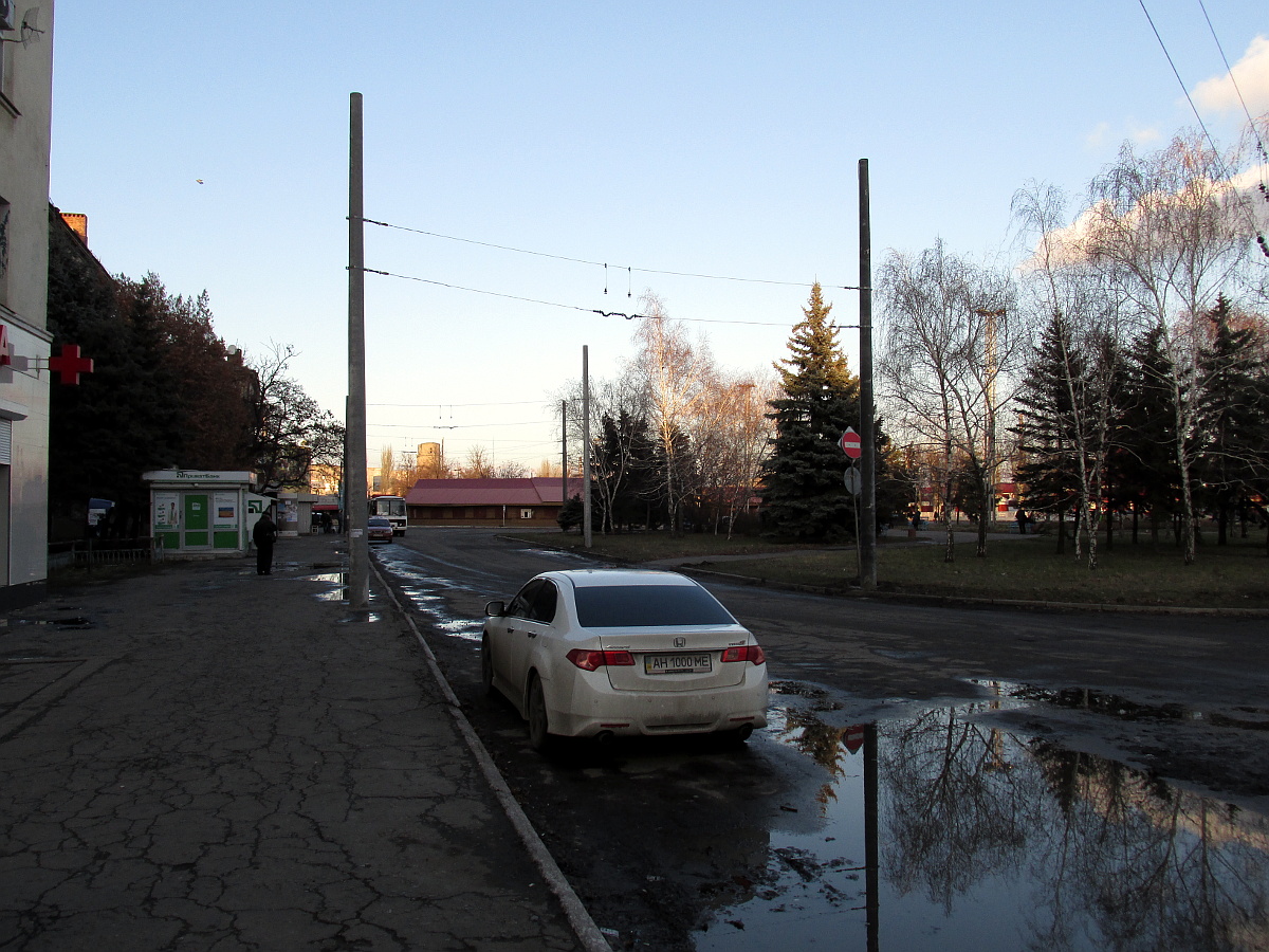 Kramatorsk — Construction of a trolleybus line to the Old Town