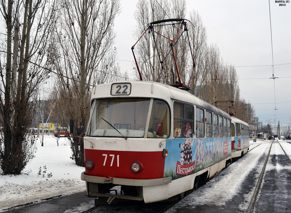 Самара, Tatra T3SU (двухдверная) № 601; Самара, Tatra T3SU № 771