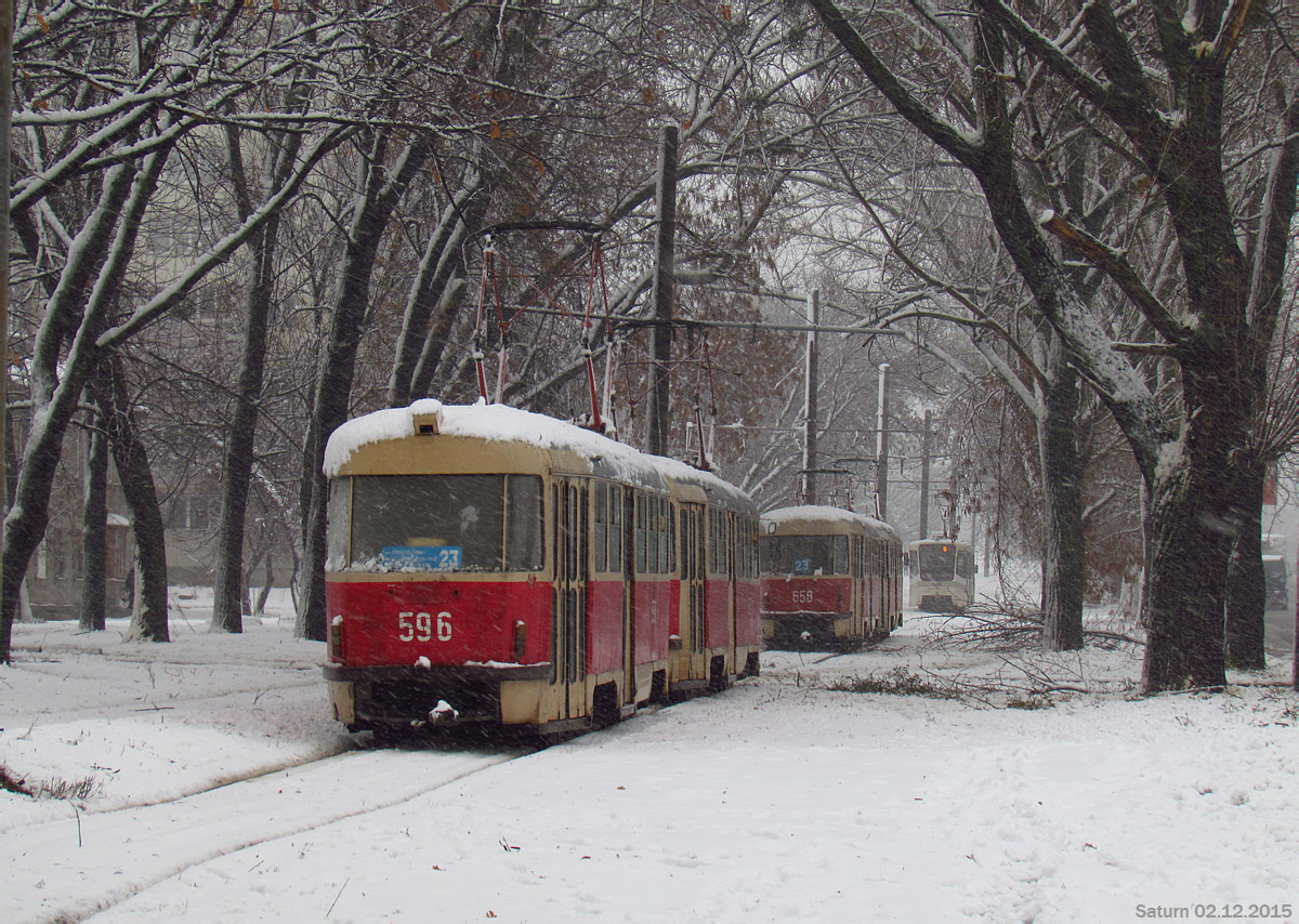 Харьков, Tatra T3SU № 596