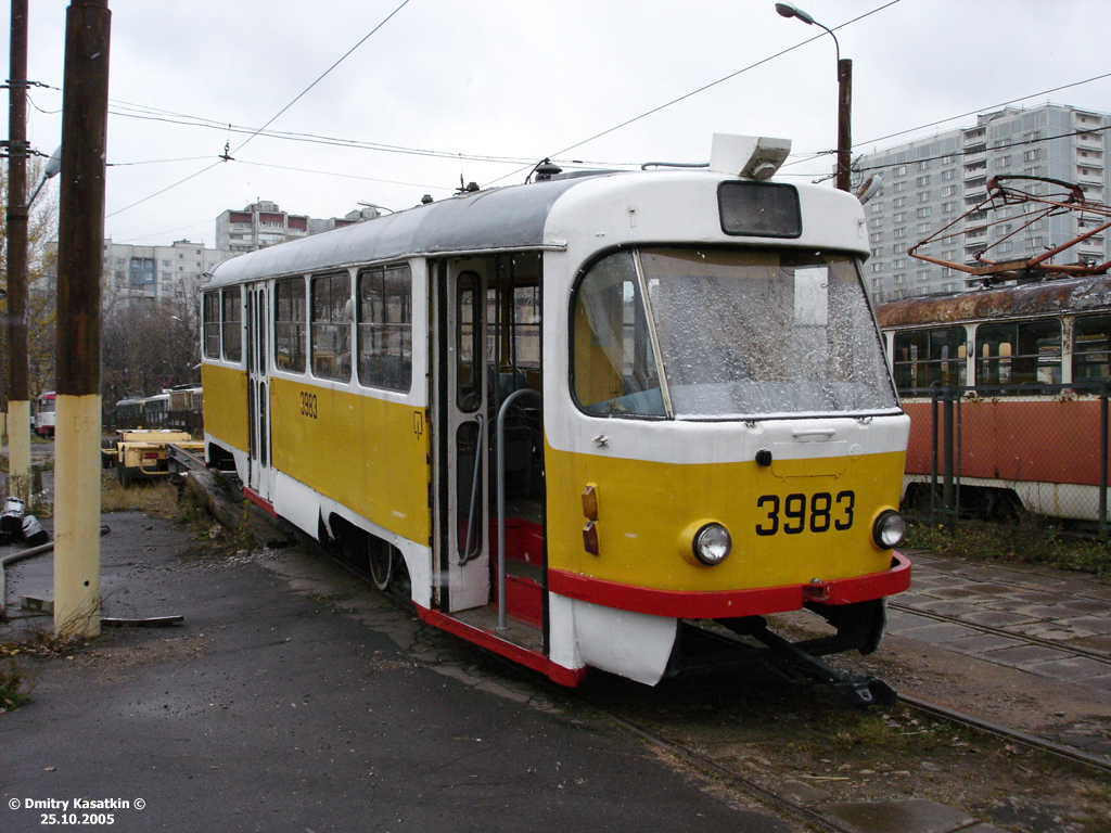 Москва, Tatra T3Т № 3983