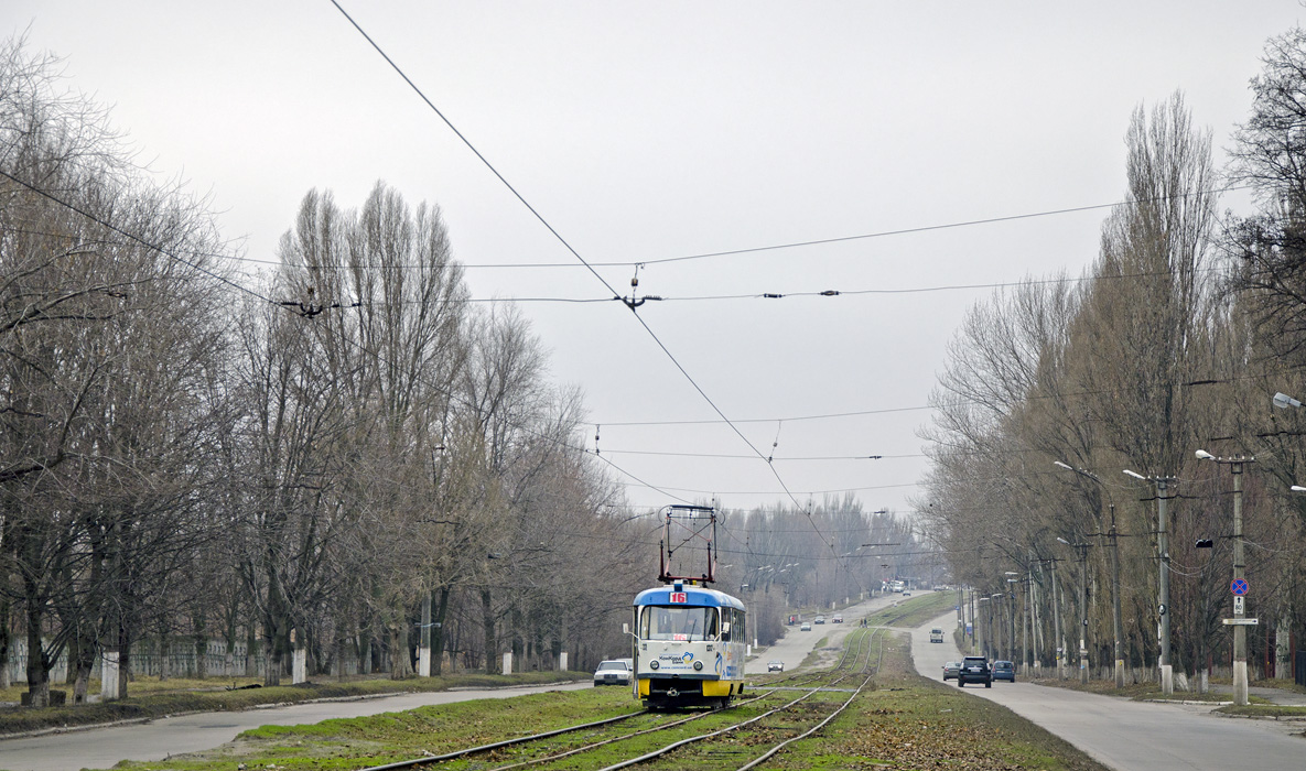 Dnipras — Tram network — right-bank part