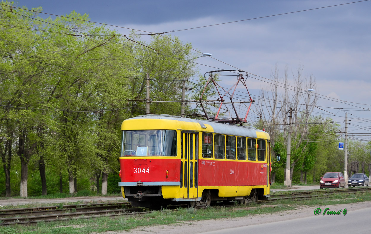 Волгоград, Tatra T3SU (двухдверная) № 3044