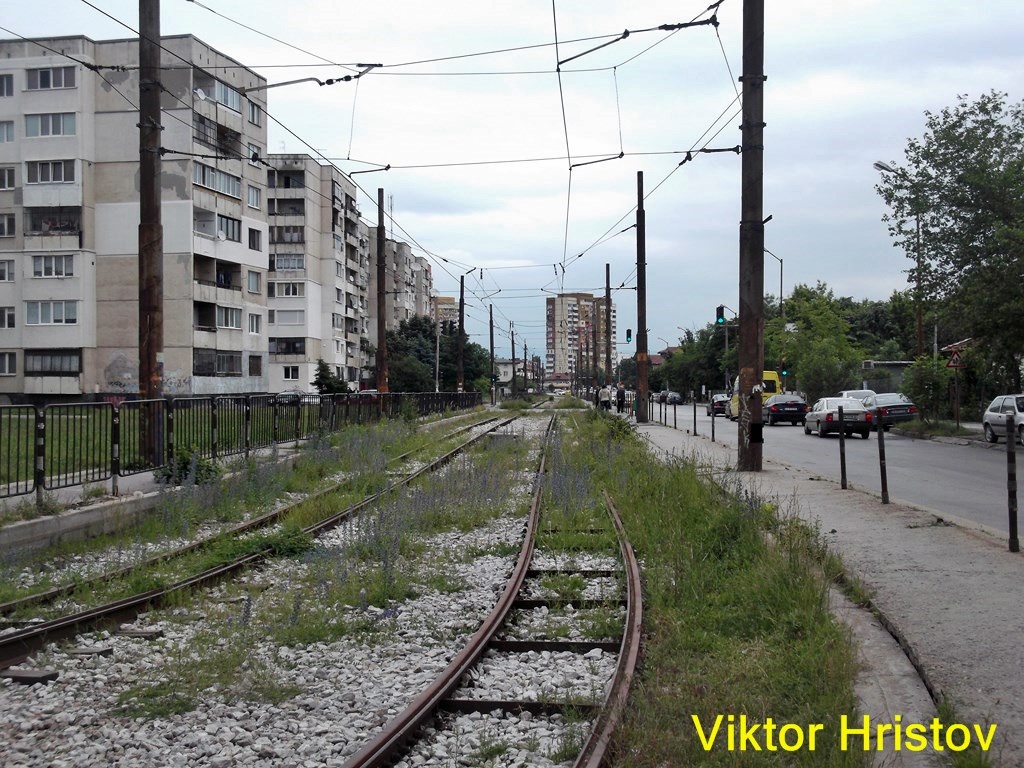 Szófia — Destruction and abandoned rails