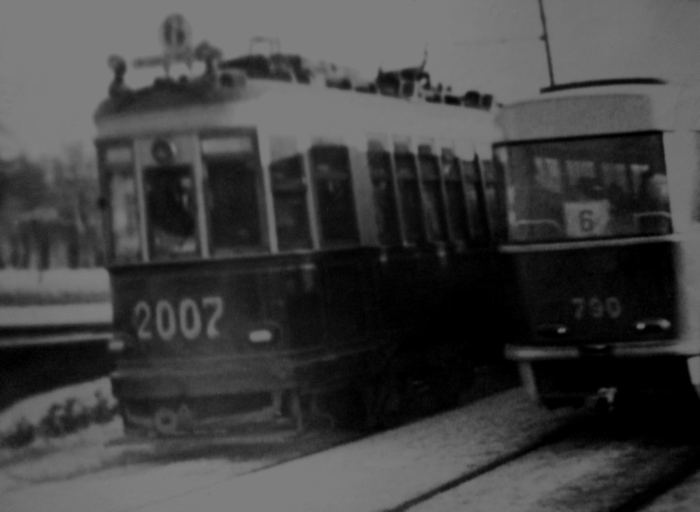Москва, КМ № 2007; Москва — Исторические фотографии — Трамвай и Троллейбус (1946-1991)