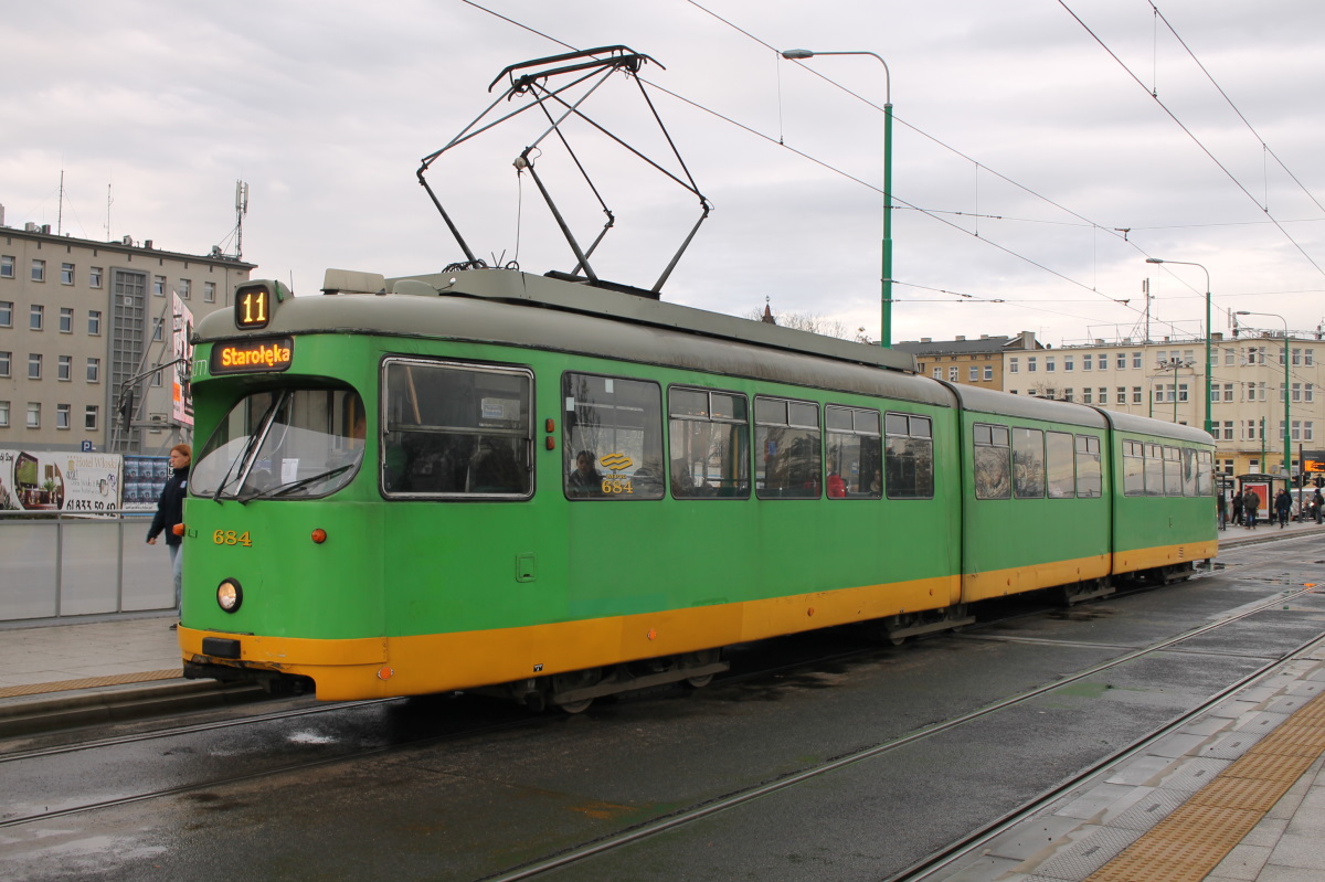 Poznań, Duewag GT8 № 684