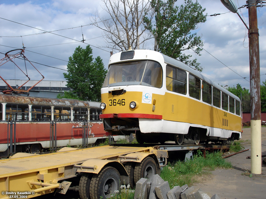 Москва, Tatra T3SU № 3646