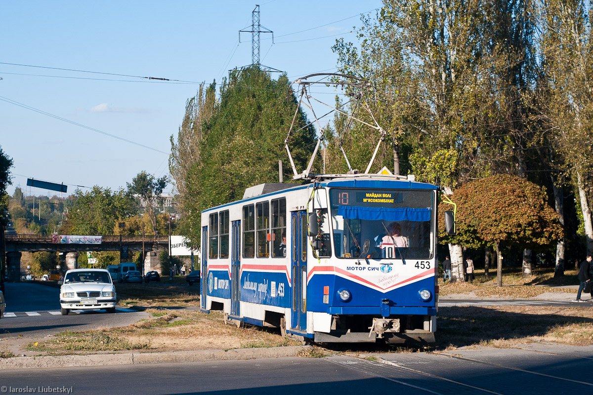 Zaporizhzhia, Tatra T6B5SU # 453