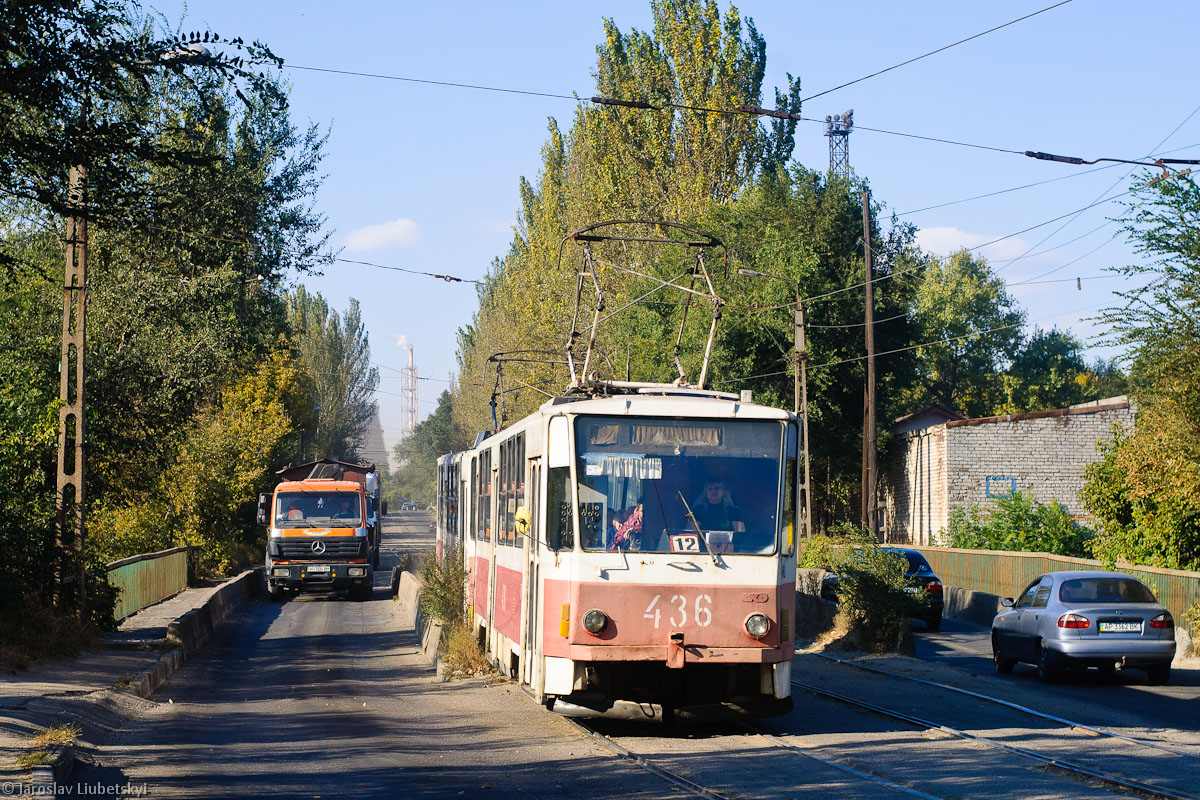 Zaporizhzhia, Tatra T6B5SU # 436