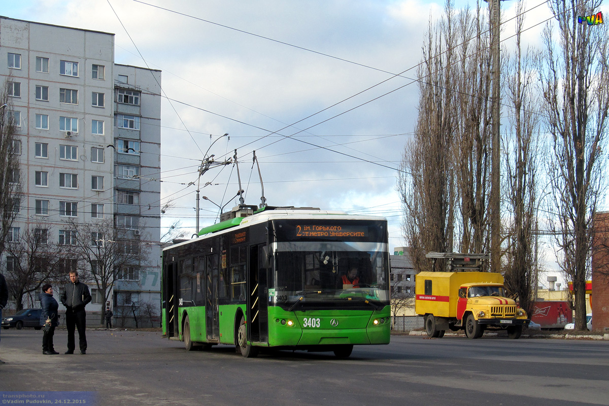 Харьков, ЛАЗ E183A1 № 3403; Харьков — Строительство троллейбусных линий