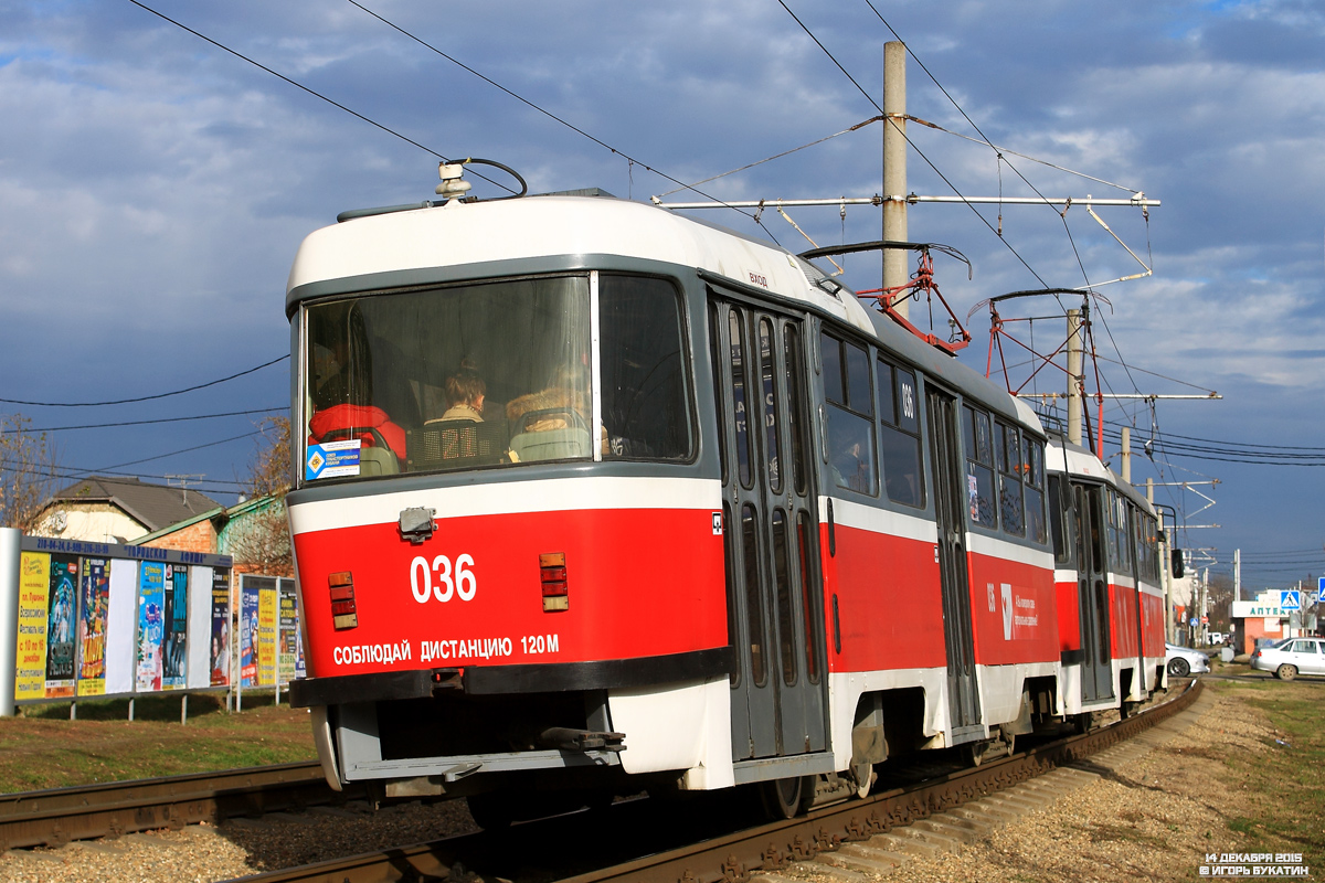 Краснодар, Tatra T3SU КВР ТРЗ № 036