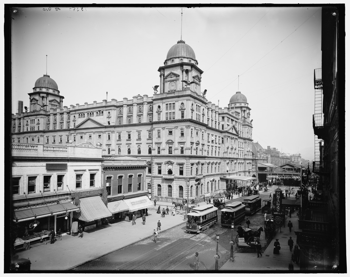 Нью-Йорк — Исторические фотографии — трамвай