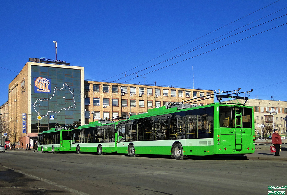 Cserkaszi — Presentations of new trolleybuses