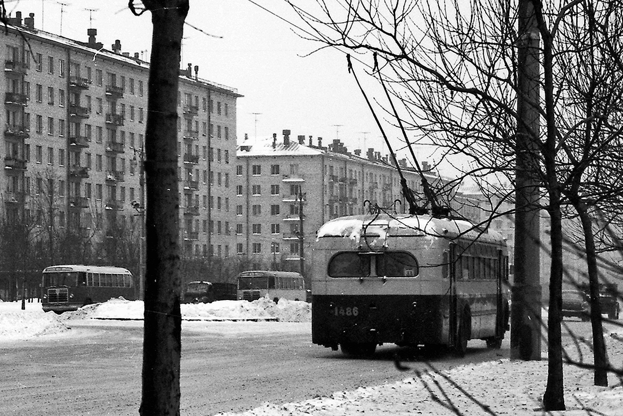 Москва, МТБ-82Д № 1486; Москва — Исторические фотографии — Трамвай и Троллейбус (1946-1991)