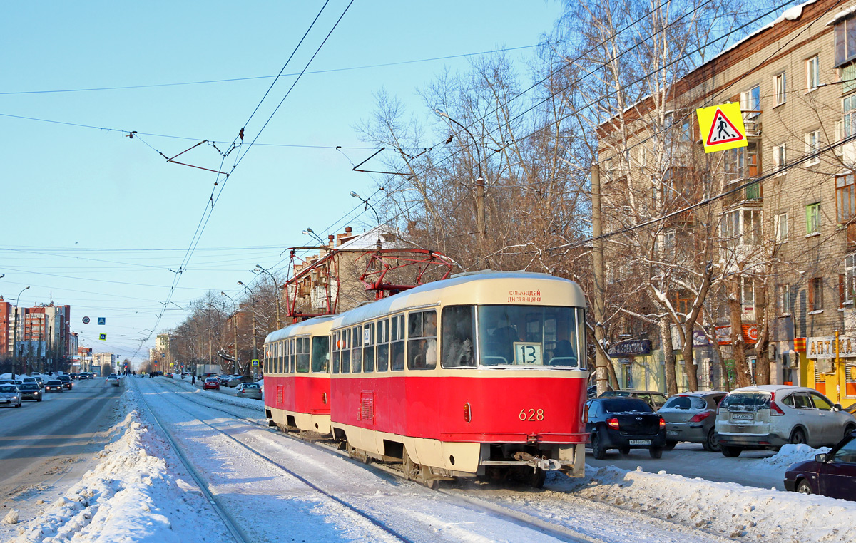 Yekaterinburg, Tatra T3SU (2-door) № 628