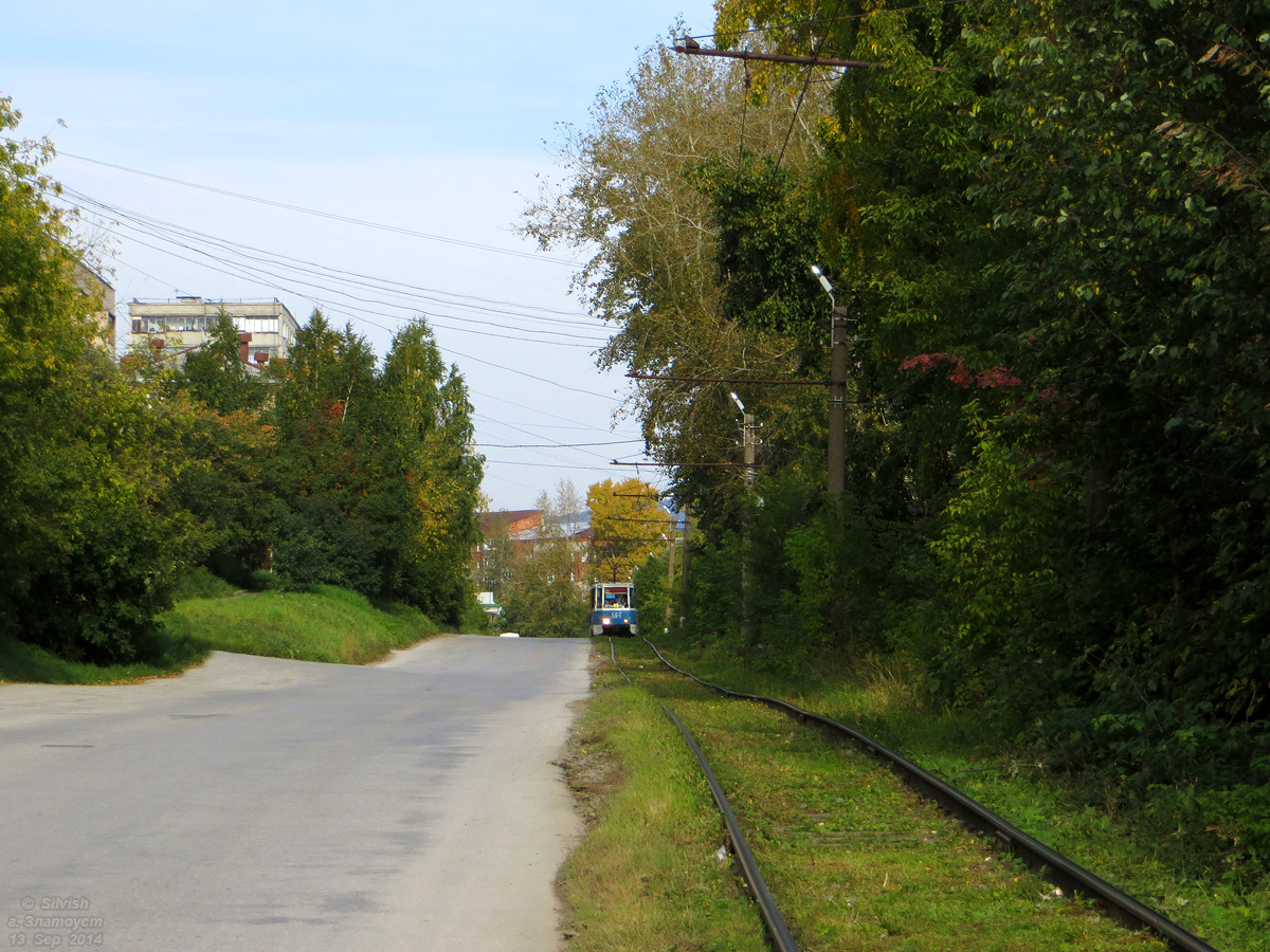 Zlatoust, 71-605A # 58; Zlatoust — Tram lines