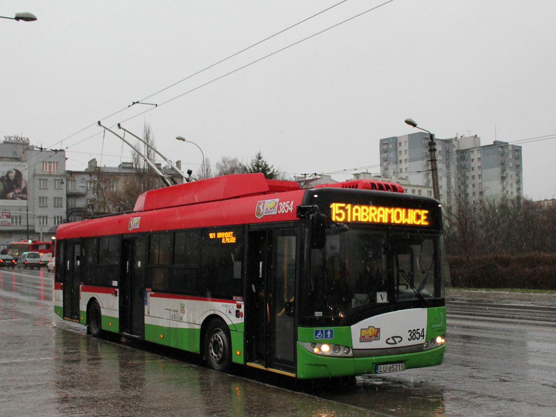 Lublin, Solaris Trollino III 12 Škoda č. 3854