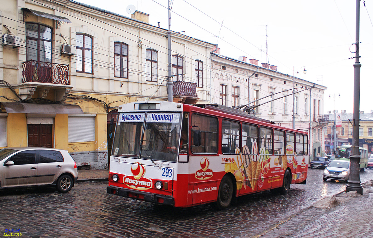 Черновцы, Škoda 14Tr89/6 № 293