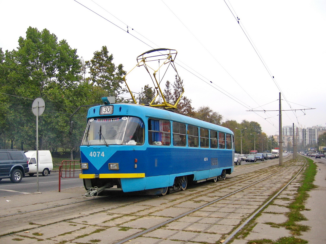 Odessa, Tatra T3SU # 4074; Odessa — Removed Tramway Lines