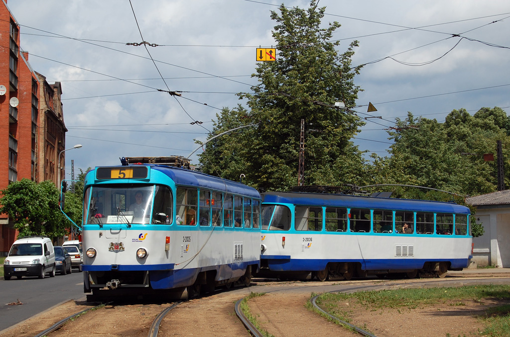Рига, Tatra T3A № 3-2035; Рига, Tatra T3A № 3-2036