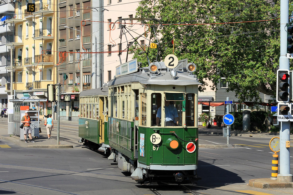 Женева, Herbrand/CGTE/SAAS Ce 4/4 № 67; Женева — 150 лет женевским трамваям