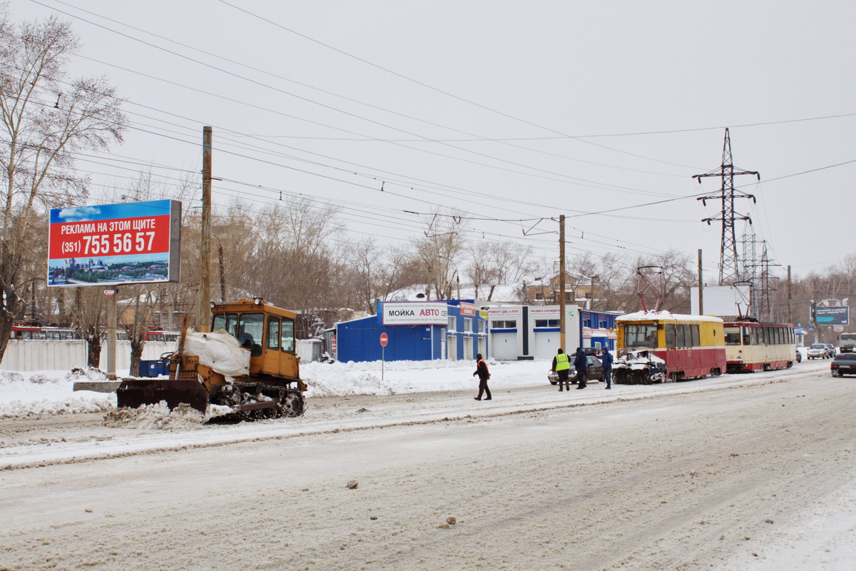 Челябинск, 71-605 (КТМ-5М3) № 510; Челябинск — Снегопад 25 апреля 2014 года и устранение его последствий