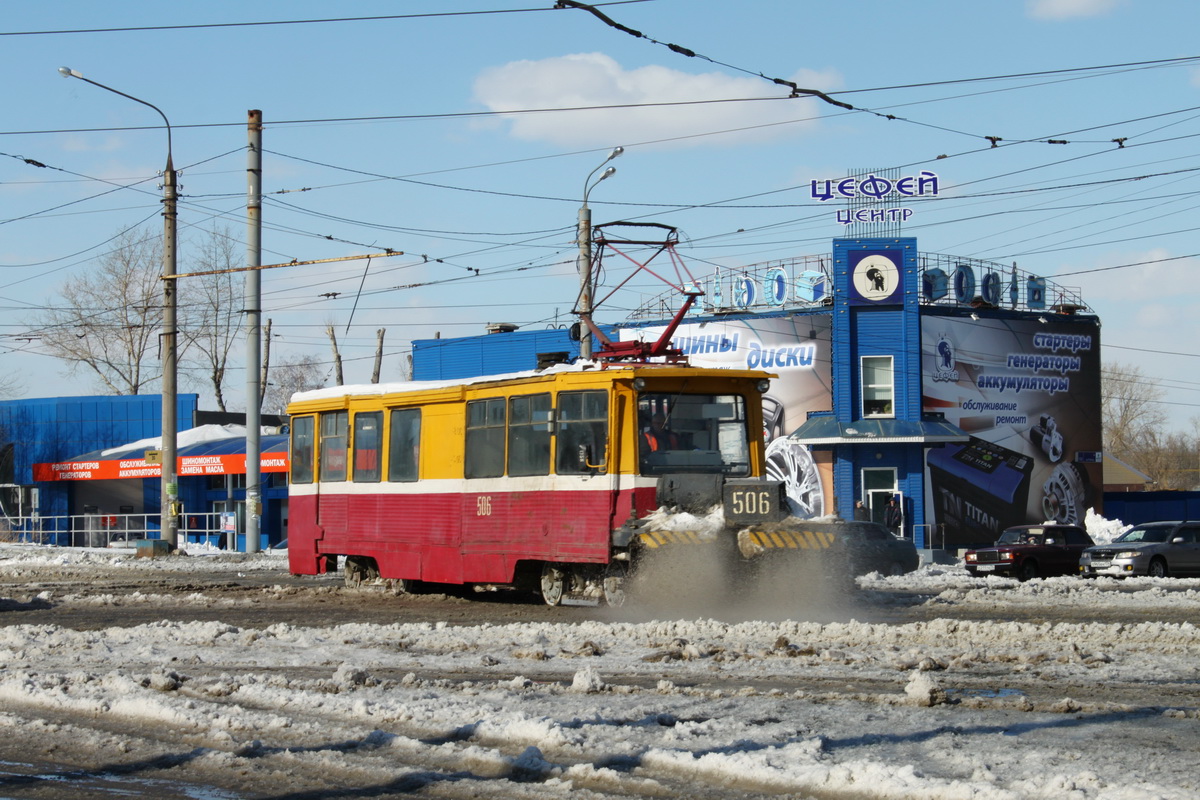 Челябинск, 71-605 (КТМ-5М3) № 506; Челябинск — Снегопад 25 апреля 2014 года и устранение его последствий