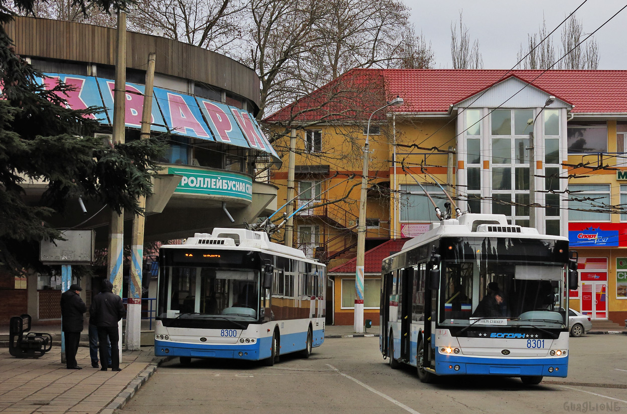 Крымский троллейбус, Богдан Т70110 № 8300; Крымский троллейбус, Богдан Т70110 № 8301