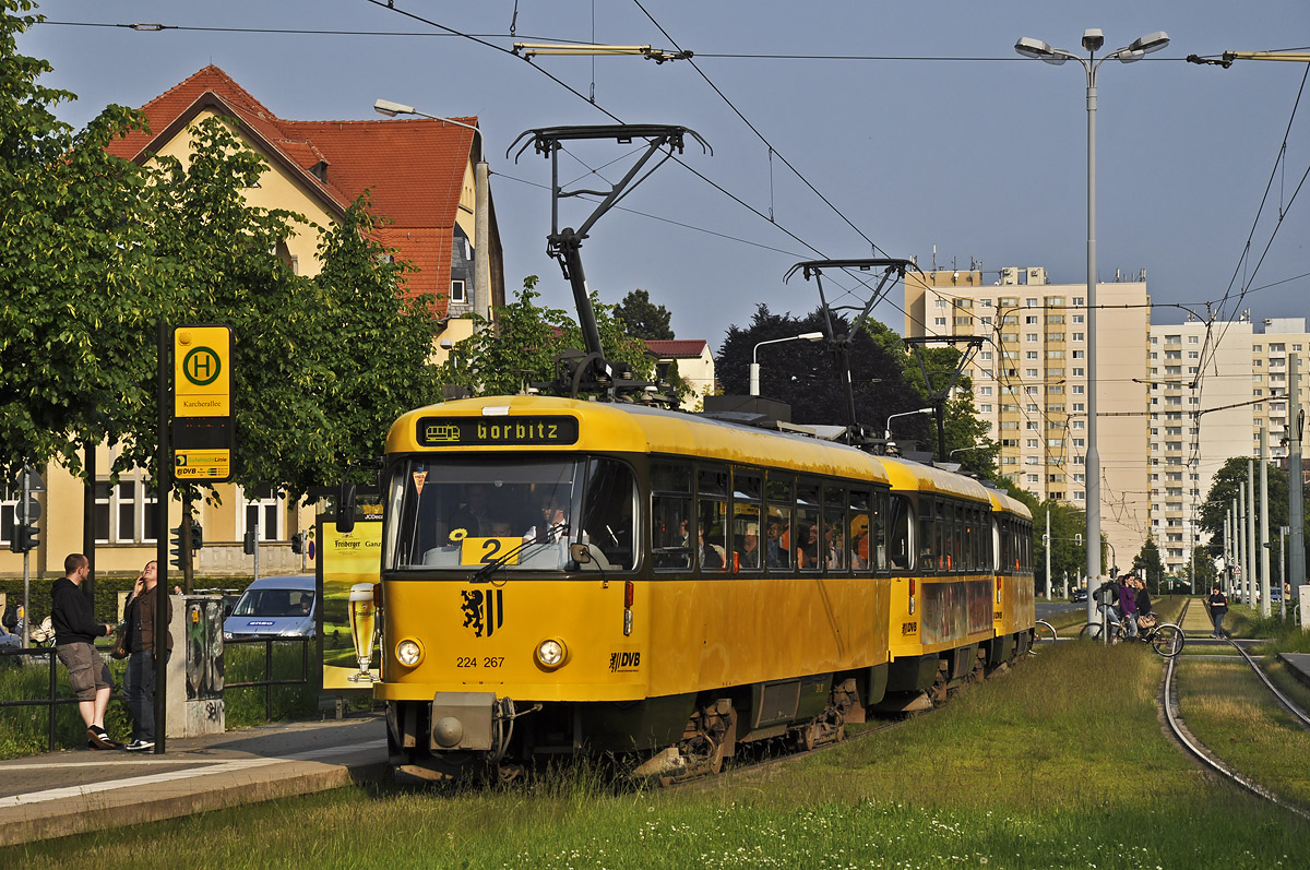 Дрезден, Tatra T4D-MT № 224 267; Дрезден — Прощание с Татрами (29.05.2010)
