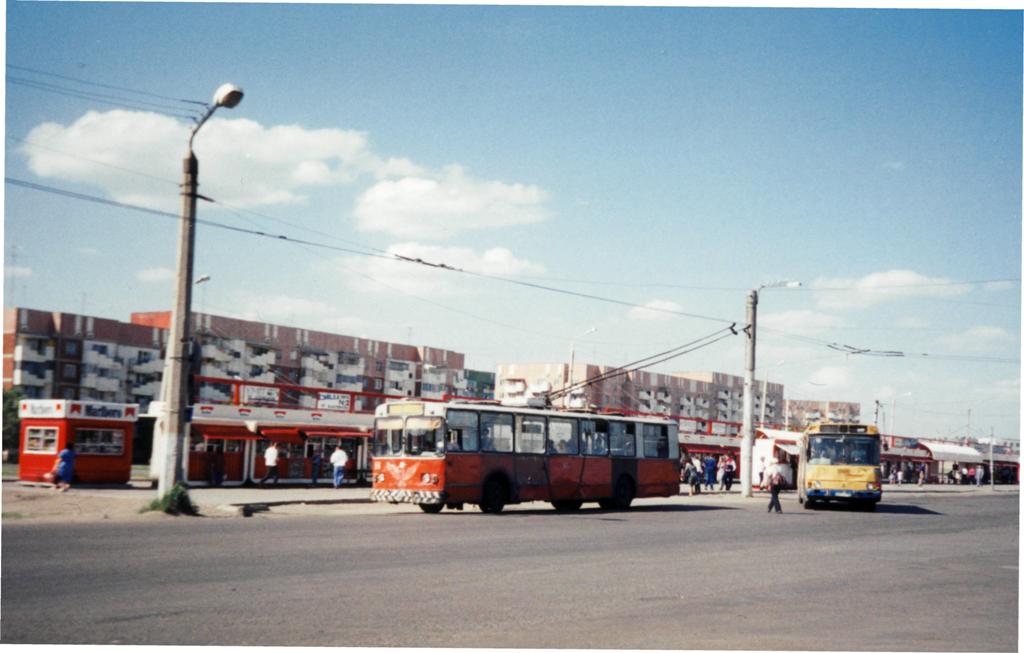Karaganda, ZiU-682V-012 [V0A] Nr. 18; Karaganda — Old photos (up to 2000 year); Karaganda — Trolleybus lines