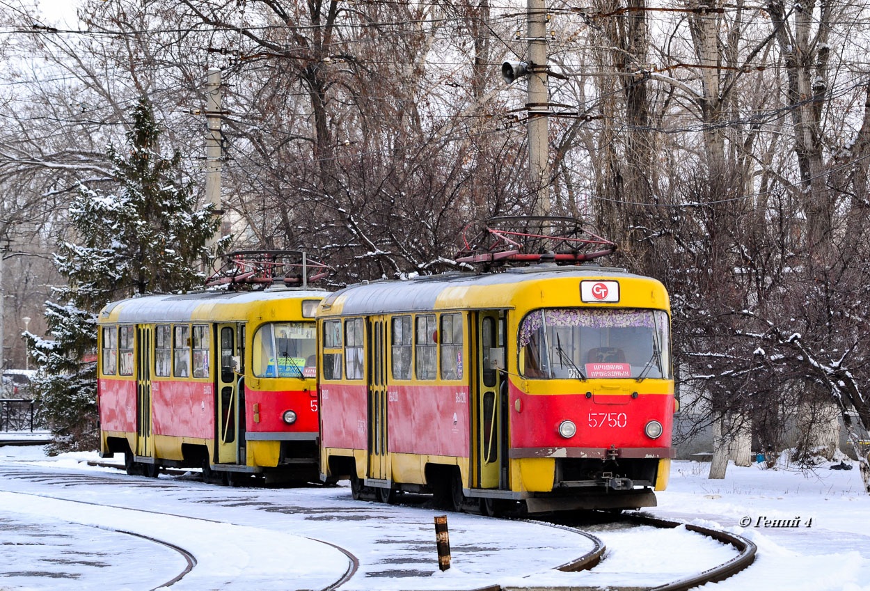 Volgograd, Tatra T3SU # 5816; Volgograd, Tatra T3SU # 5750