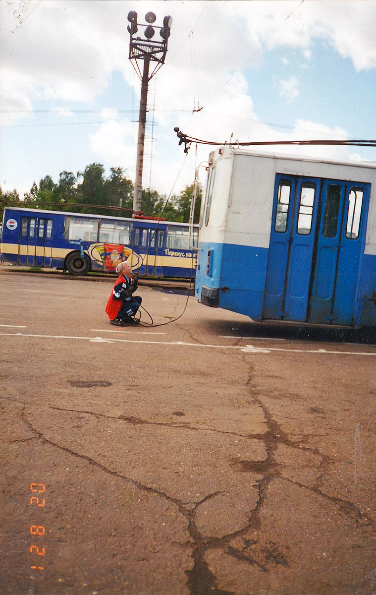 Orenburg, ZiU-682G [G00] Nr 224; Orenburg, ZiU-682G [G00] Nr 444; Orenburg — Historical photos; Orenburg — Trolleybus depot  # 2; Orenburg — Конкурсы профессионального мастерства