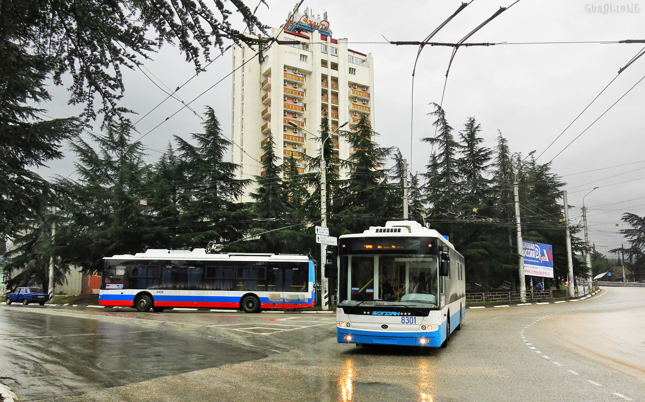 Крымский троллейбус, Богдан Т70115 № 8408; Крымский троллейбус, Богдан Т70110 № 8301