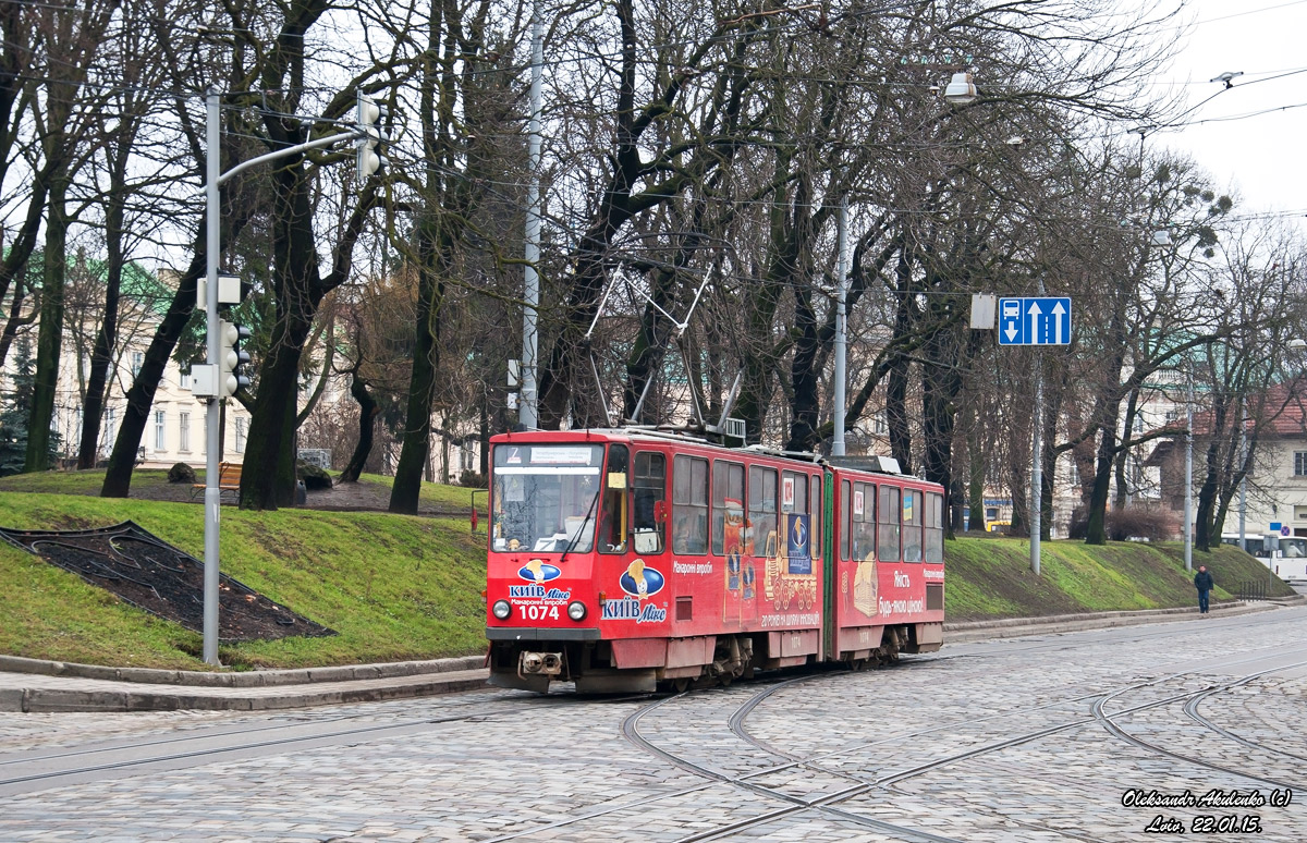 Lviv, Tatra KT4SU № 1074
