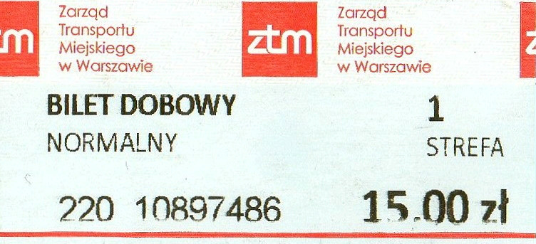 Варшава — Проездные документы