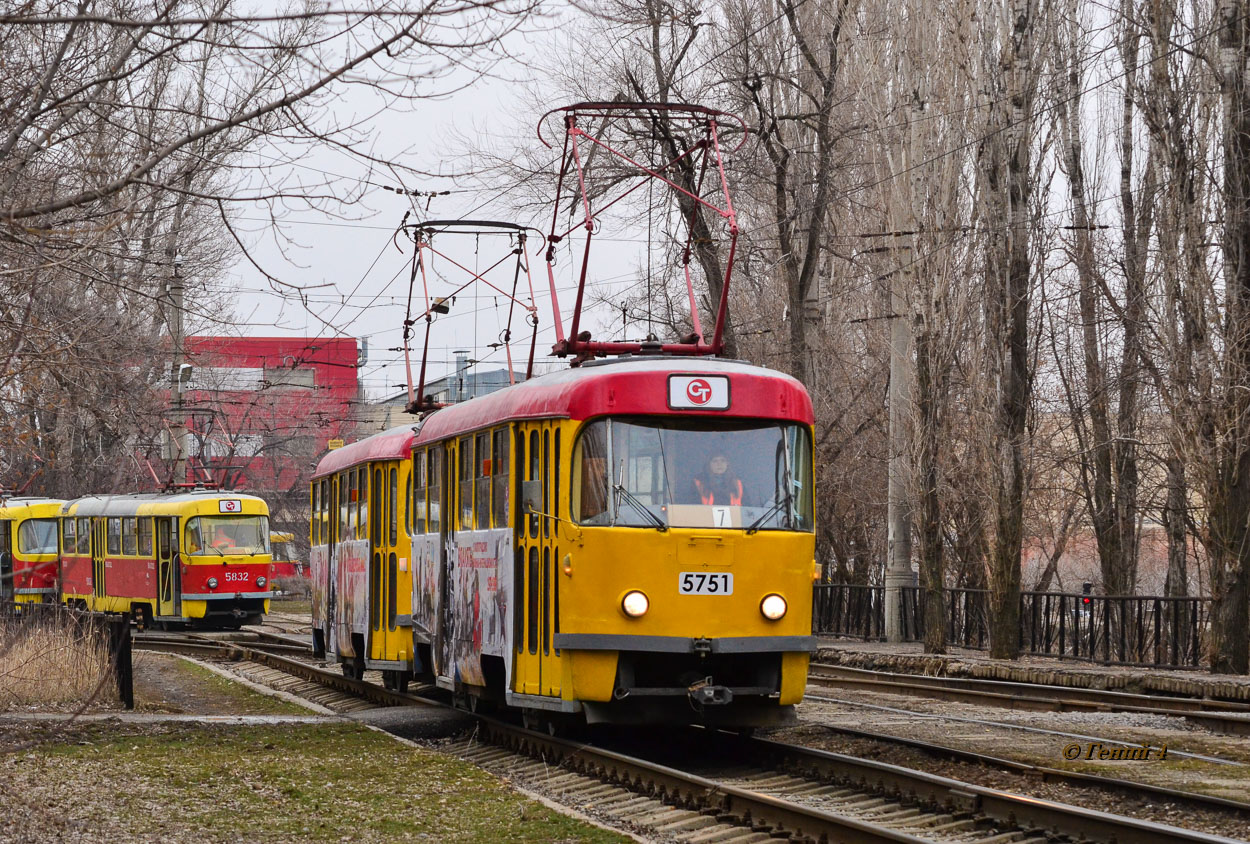 Volgograd, Tatra T3SU Nr 5751; Volgograd, Tatra T3SU Nr 5752