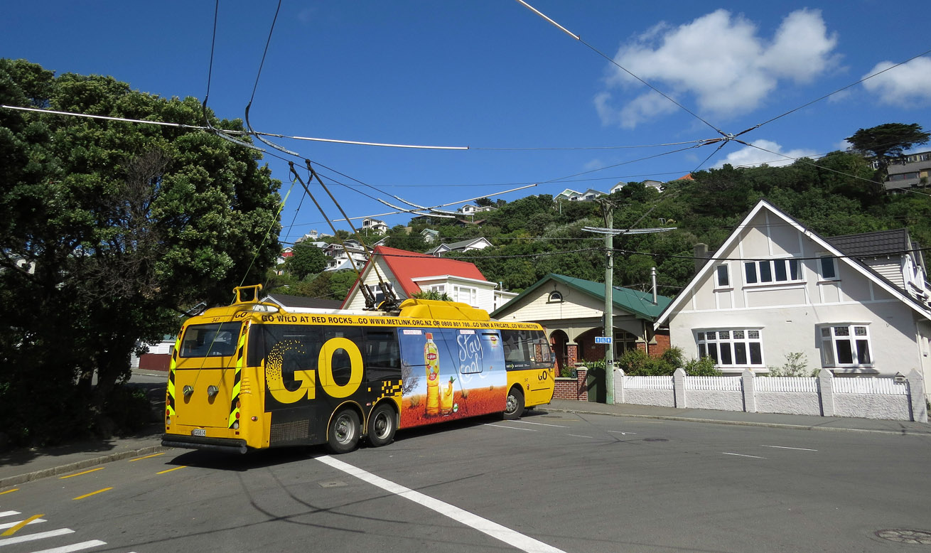 Wellington, Designline MK-IV № 347; Wellington — Trolleybus Lines and Infrastructure