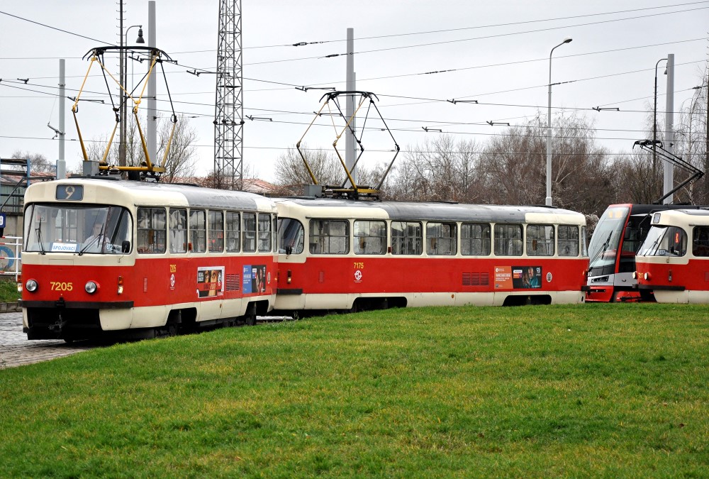 Praha, Tatra T3SUCS # 7205; Praha, Tatra T3SUCS # 7175