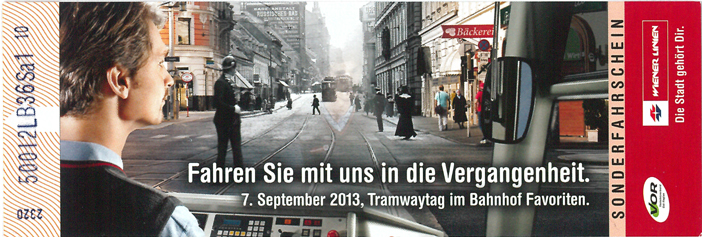 Вена — Tramwaytag 2013; Вена — Проездные документы