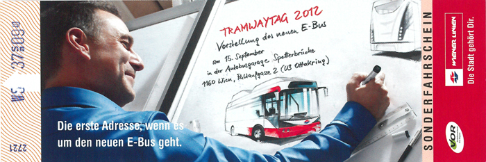 Вена — Tramwaytag 2012; Вена — Проездные документы