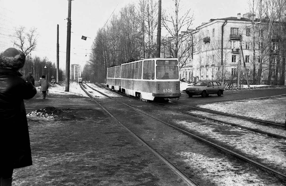 Санкт-Пецярбург, ЛМ-68М № 6504; Санкт-Пецярбург — Исторические фотографии трамвайных вагонов