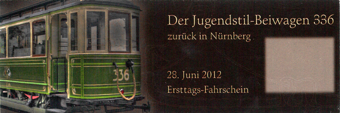 Nuremberg, MAN 2-axle trailer car № 336; Nuremberg — Tickets