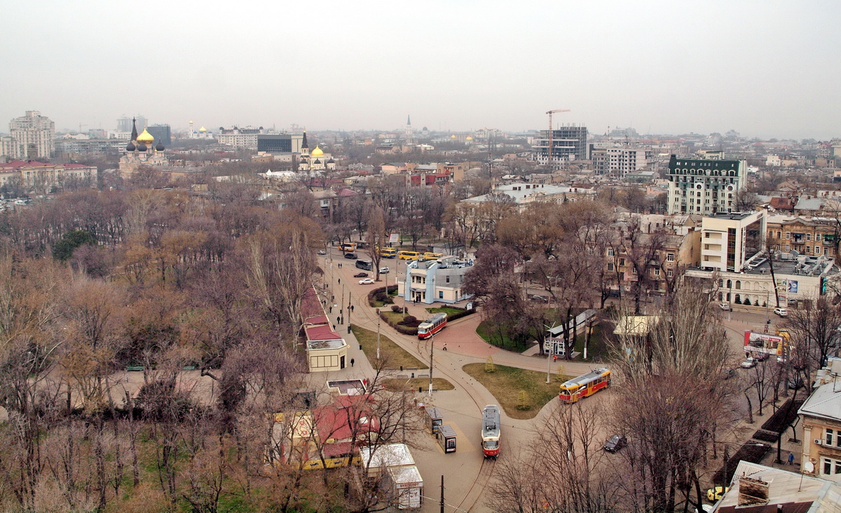 Одесса — Конечные станции; Одесса — Трамвайные линии; Одесса — Трамвайные линии: Большой Фонтан; Одесса — Электротранспорт Одессы с высоты