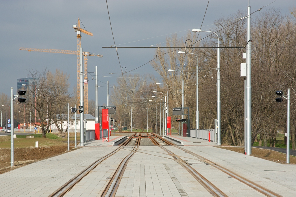 Братислава — Строительство трамвайного моста и трамвайной линии на правый берег Дуная