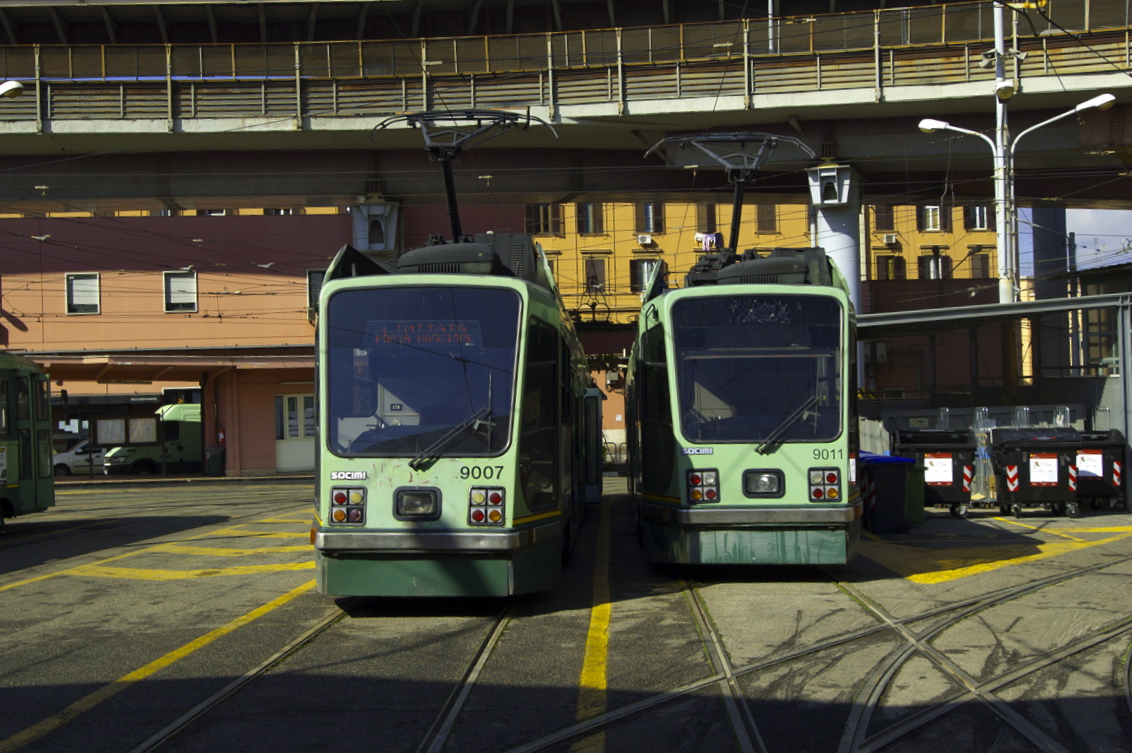 Rooma, Socimi T8000 # 9007; Rooma, Socimi T8000 # 9011; Rooma — Tram depots: “Porta Maggiore”