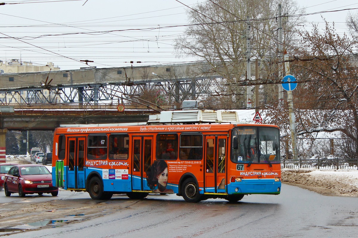 Tver, LiAZ-5280 # 67; Tver — Trolleybus lines: Proletarsky district